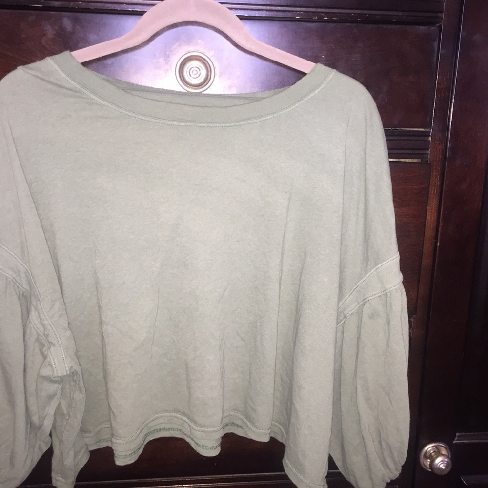 We The People mushroom crop shirt XS